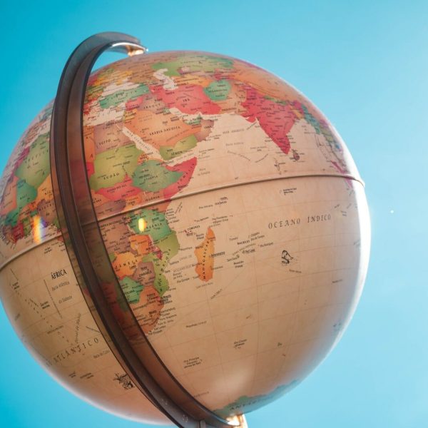 white and red globe under blue sky during daytime